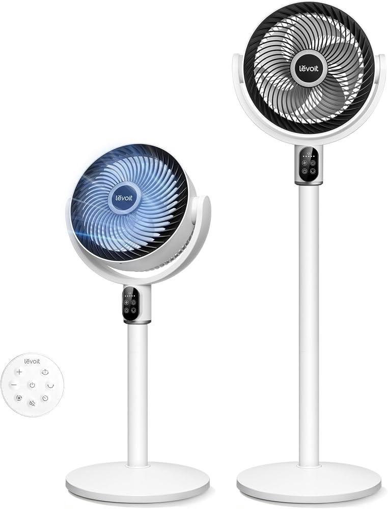 Levoit Standventilator mit DC Motor, 20dB leiser Ventilator, 1740m\u00b3/h Luftstrom, 24m Reichwe... | Amazon (DE)