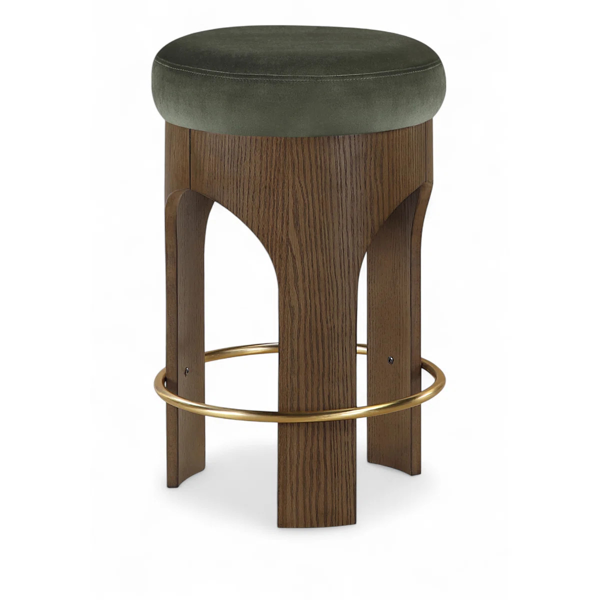 Bocceli Velvet Upholstered Counter Stool | Wayfair North America