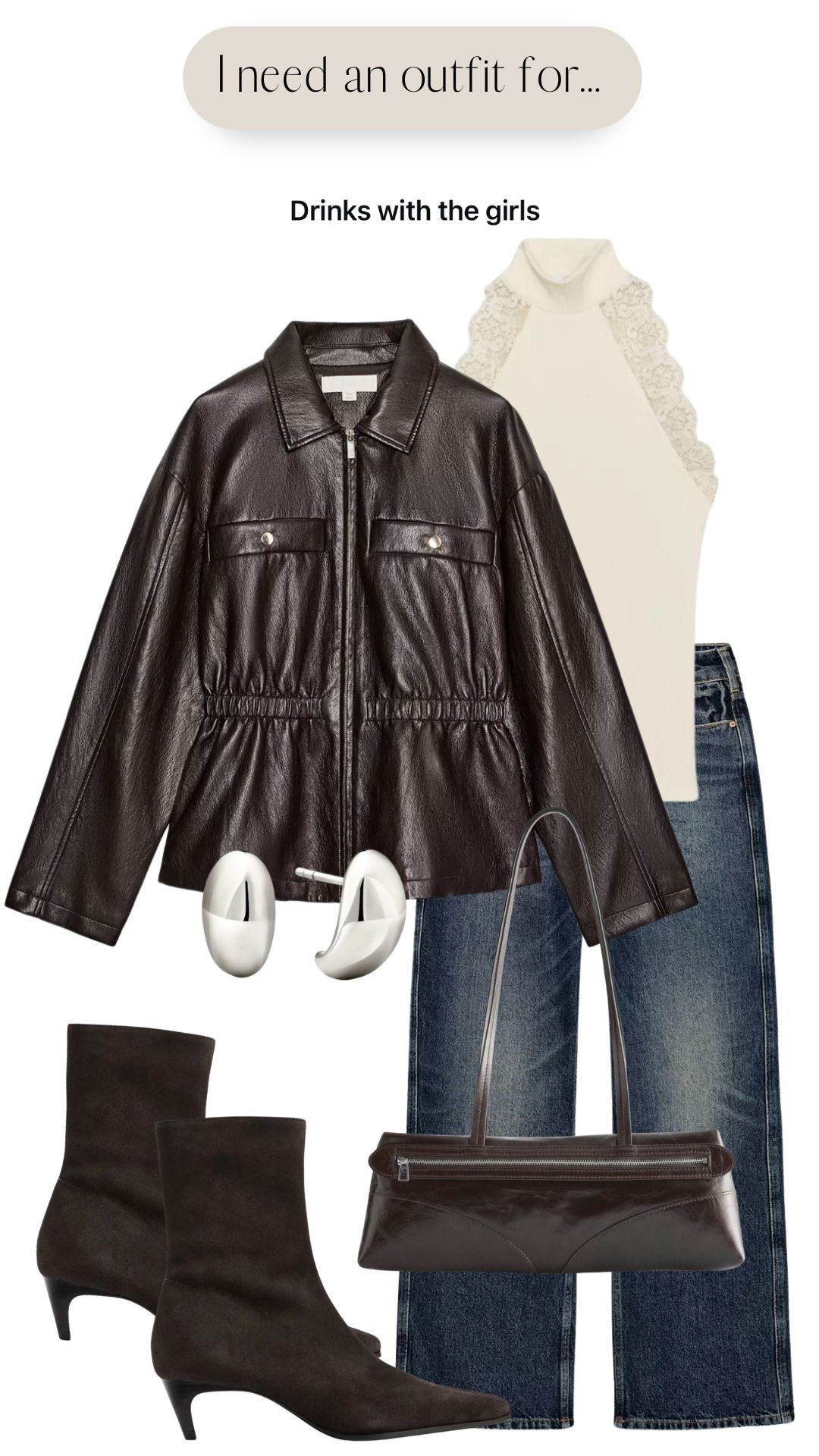 I need an outfit for: Drinks with the girls 

#LTKbag #LTKstyletip #LTKjeans