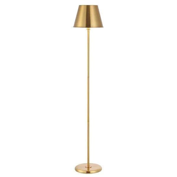 Brass Floor Lamp With Brass Empire Shade | The Well Appointed House, LLC