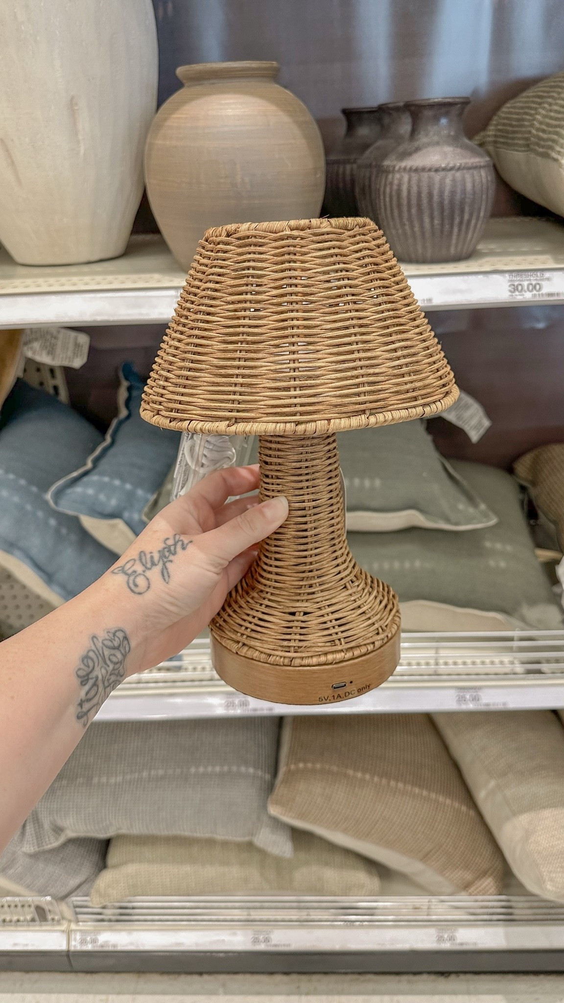 Woven portable cordless table light from Threshold! Loveeee his cozy little thing!

#LTKSeasonal #LTKHome #LTKSaleAlert