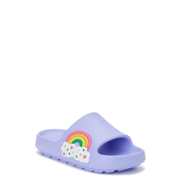 Wonder Nation Little Girls and Big Girls Icon Eva Slide Sandals, Sizes 13/1-4/5 - Walmart.com | Walmart (US)
