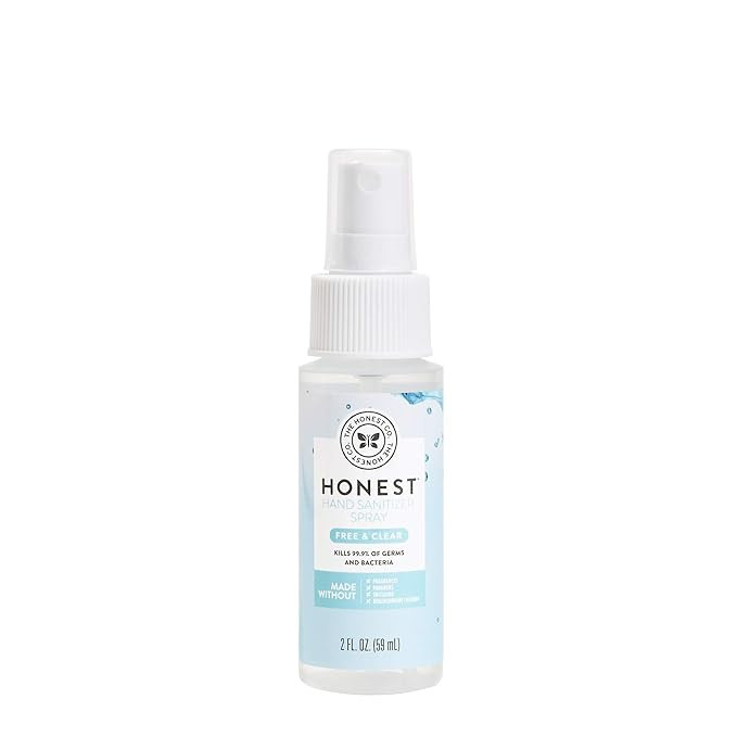 The Honest Company Hand Sanitizer Spray, Fragrance Free, 2 Fluid Ounce - Packaging May Vary | Amazon (US)