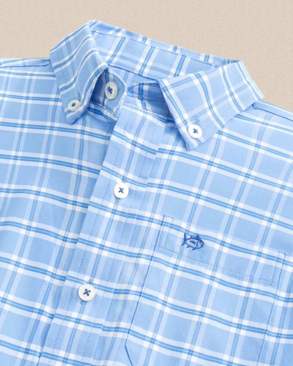 Boys South Beach Plaid Coastal Breeze® Sport Shirt | Southern Tide