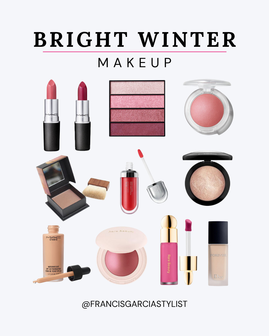 Bright Winter Makeup // Bright Winter, Winter Color Palette, High Contrast Makeup, Vibrant Lipstick, Bold Blush, Glowy Skin, Cool Tones, Blue Based Red Lipstick, Bright Pink Blush, Sephora Sale, Clean Makeup, Skin Tint, LTK Makeup, Makeup on Sale, Bold Lip Combo, Radiant Skin, Winter Beauty, High Impact Makeup, Glossy Lips, Full Glam, Cool Highlight, Bright Eyeshadow, Makeup Favorites, Sephora Deals, Makeup Essentials, Bright Skin Glow, Holiday Makeup


❄️ Intensidade, contraste e presença: a Bright Winter pede cores vivas e elegantes que iluminam o rosto com sofisticação.
💄 Essa curadoria tem os tons perfeitos pra sua paleta — e todos com descontos imperdíveis na Sephora, Macys, Targuet e Ulta!

🛍️ Confira tudo linkado no meu perfil LTK. Link na bio! 

 #LTKGiftGuide #LTKFindsUnder50 #LTKBeauty