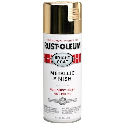 Rust-Oleum Stops Rust Gloss Gold Metallic Spray Paint (NET WT. 11-oz) Lowes.com | Lowe's