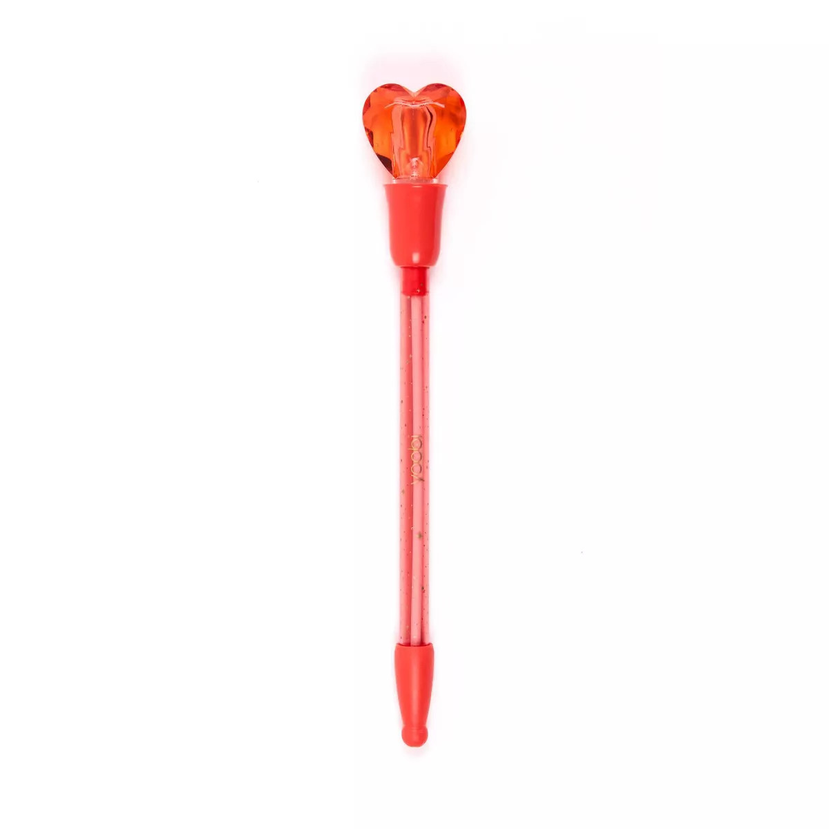 Yoobi Novelty Ballpoint Pen Light Up Red Heart | Target