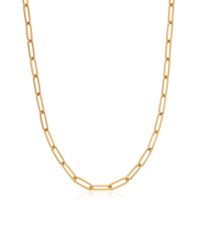 Paperclip Chain Necklace (Gold) | Abbott Lyon