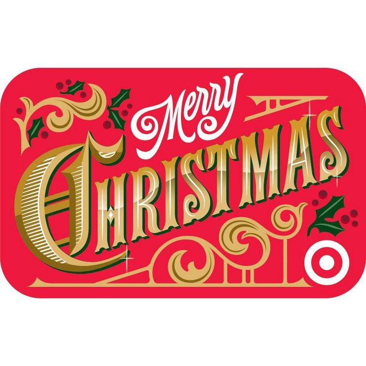Vintage Merry Christmas Target GiftCard | Target