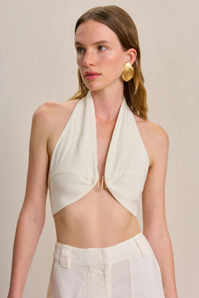 DIEM TOP - OFF WHITE LINEN | Cult Gaia - US