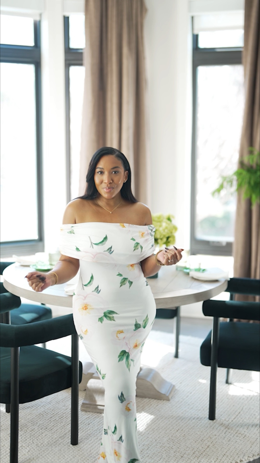 White off the shoulder floral print dresss

#LTKMidsize #LTKOver40 #LTKmomlife