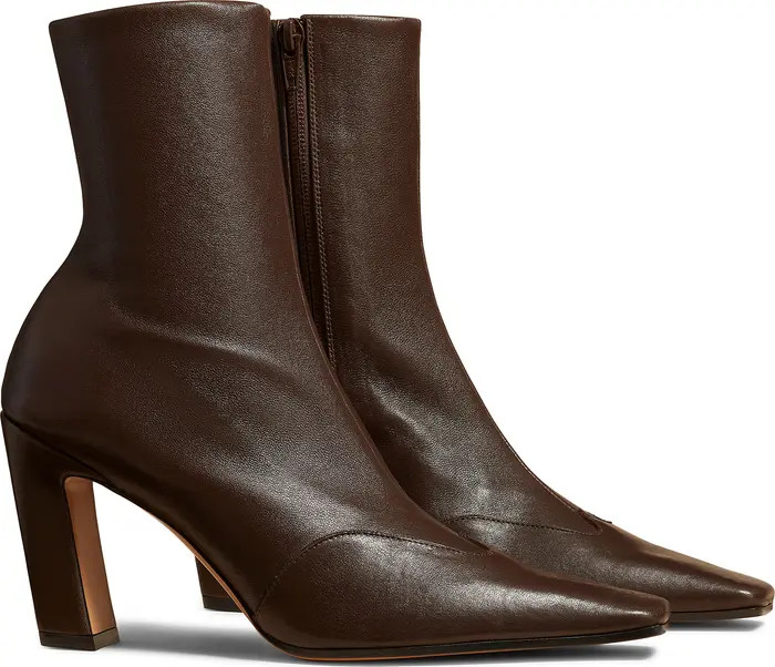 Khaite Nevada Square Toe Bootie (Women) | Nordstrom | Nordstrom