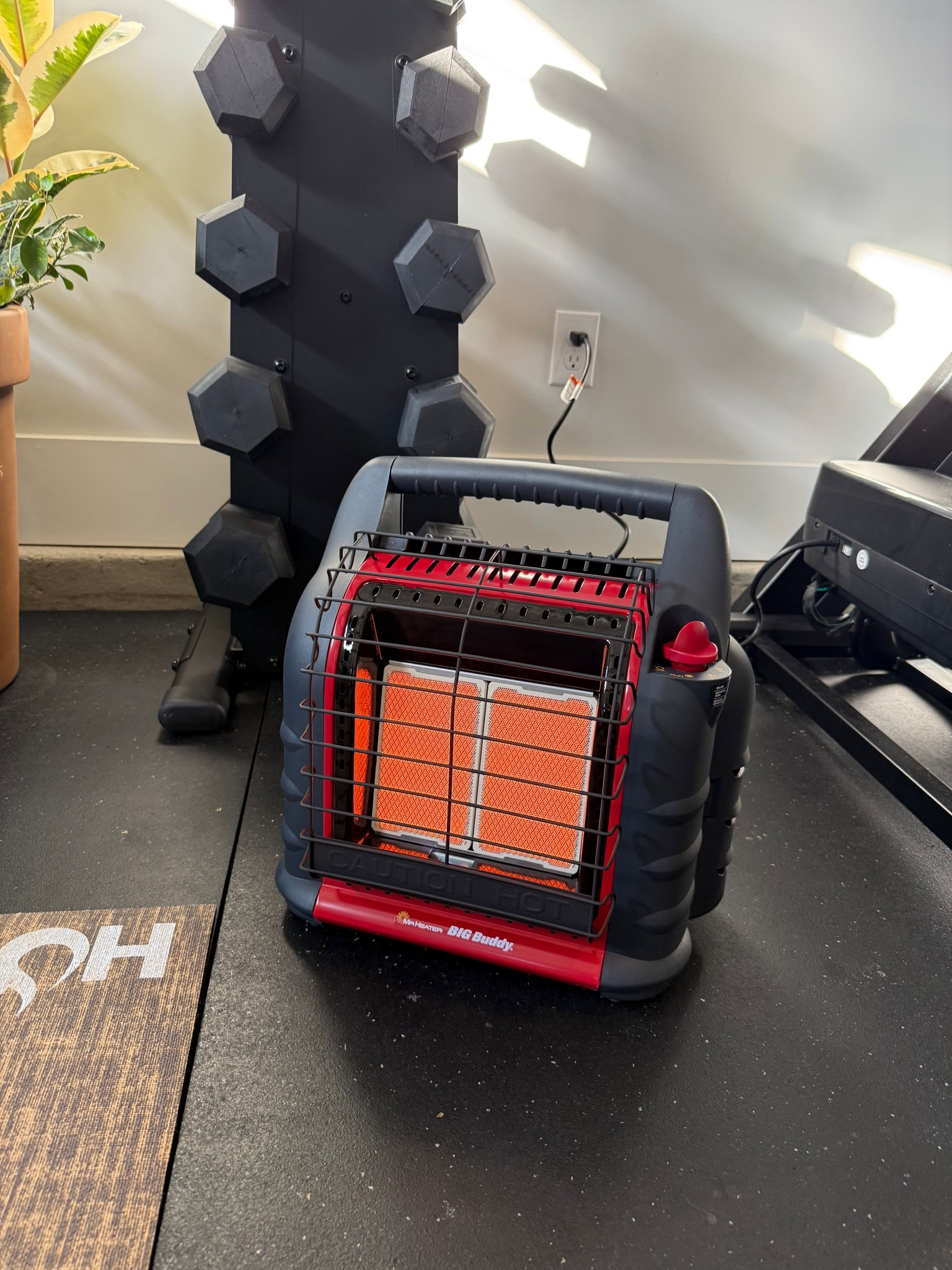 Works amazing in the garage on cold mornings! #homegym #homegymaccessories 

#LTKActive #LTKHome