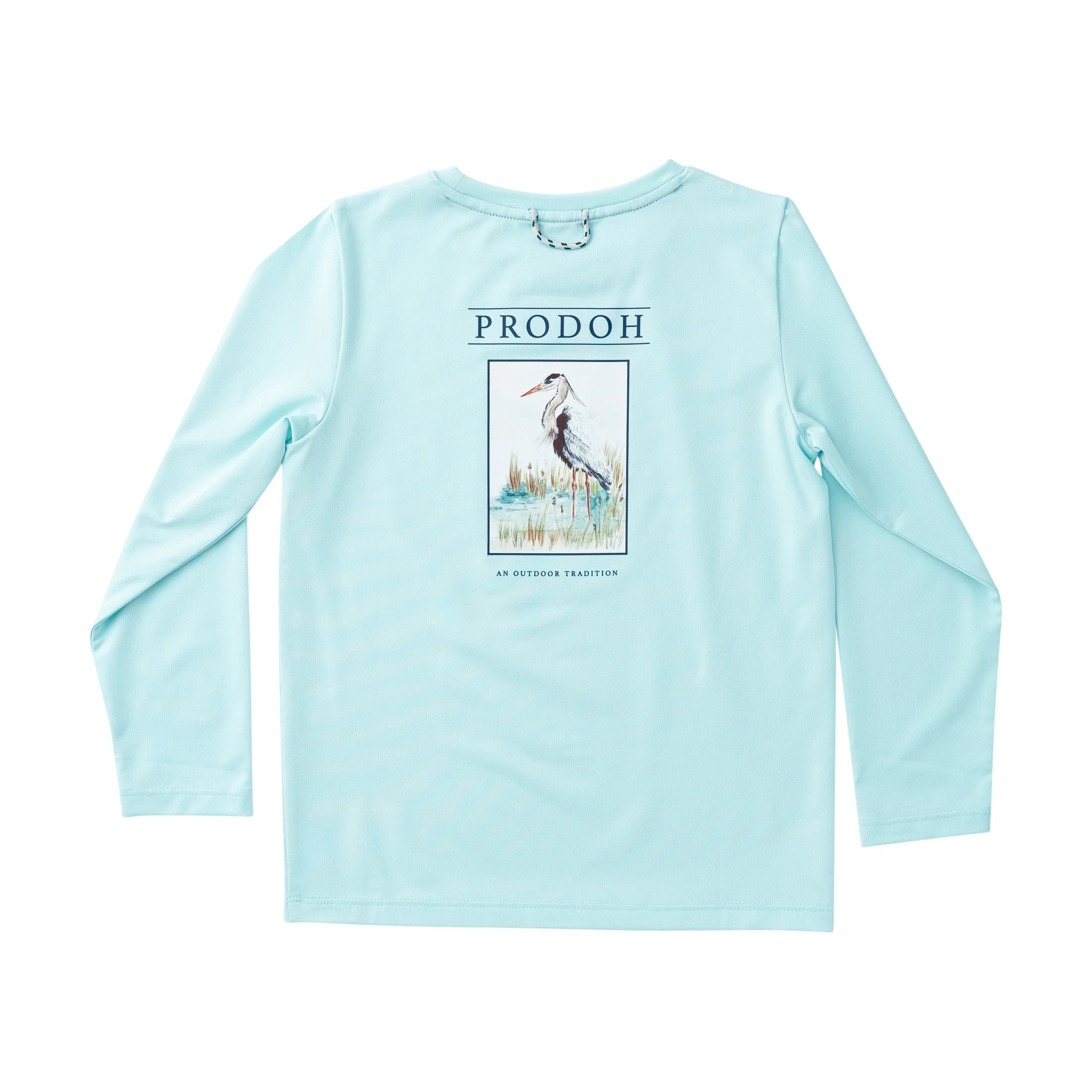 Kid's Pro Performance Long Sleeve T-shirt – Great Blue Heron Art | PRODOH