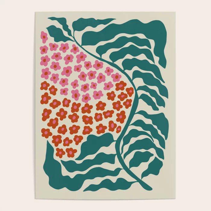 Fern floral farm Poster | Society6