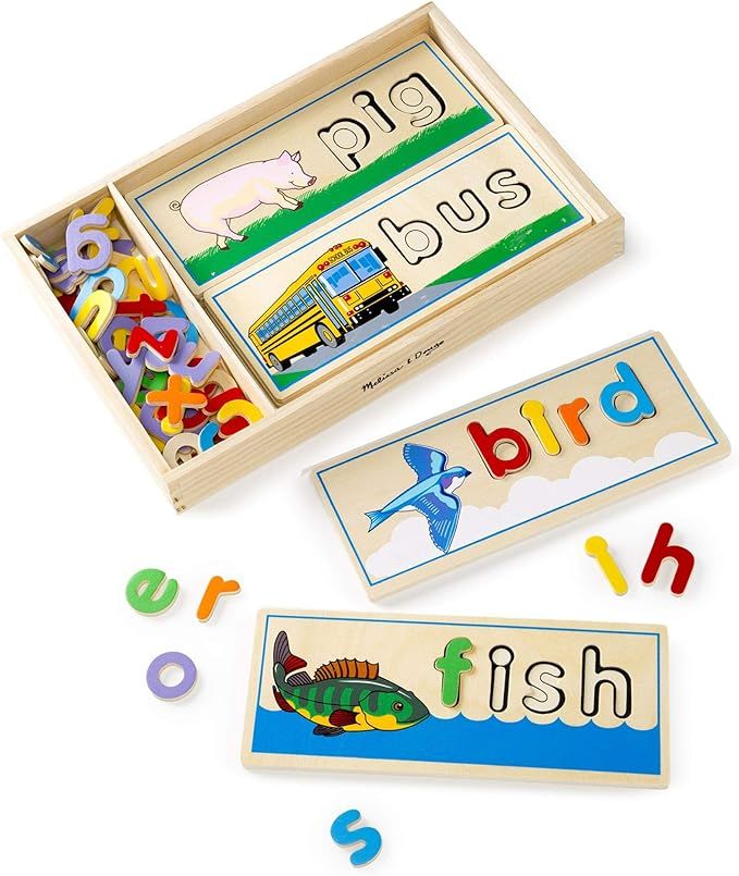 Melissa & Doug See & Spell Learning Toy (Developmental Toys, Wooden Case, Develops Vocabulary and... | Amazon (US)