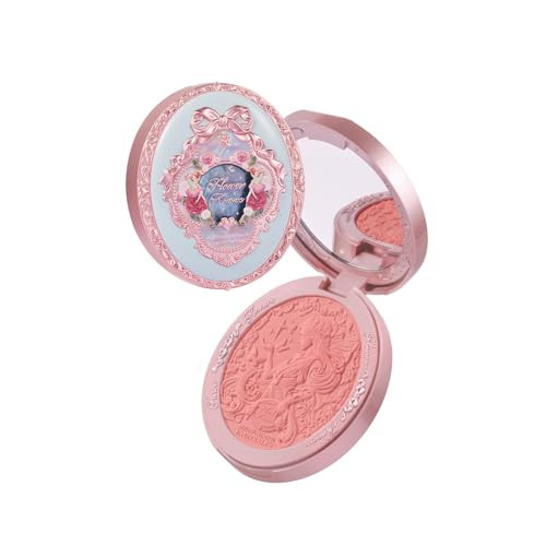 Flower Knows Midsummer Fairytales Velvet Embossed Blush,Tangerine Matte Finish,Buildable & Blendable Powder Blush for cheeks,Natural Flush for All Skin Tones(04 Summer Blossom,5g) | Amazon (US)