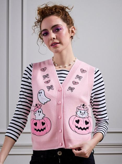 Disney The Aristocats Marie Halloween Pink Women's Vest — BoxLunch Exclusive | BoxLunch