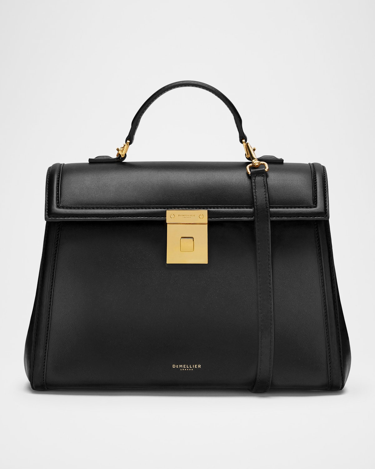 Paris Midi Leather Top-Handle Bag | Neiman Marcus