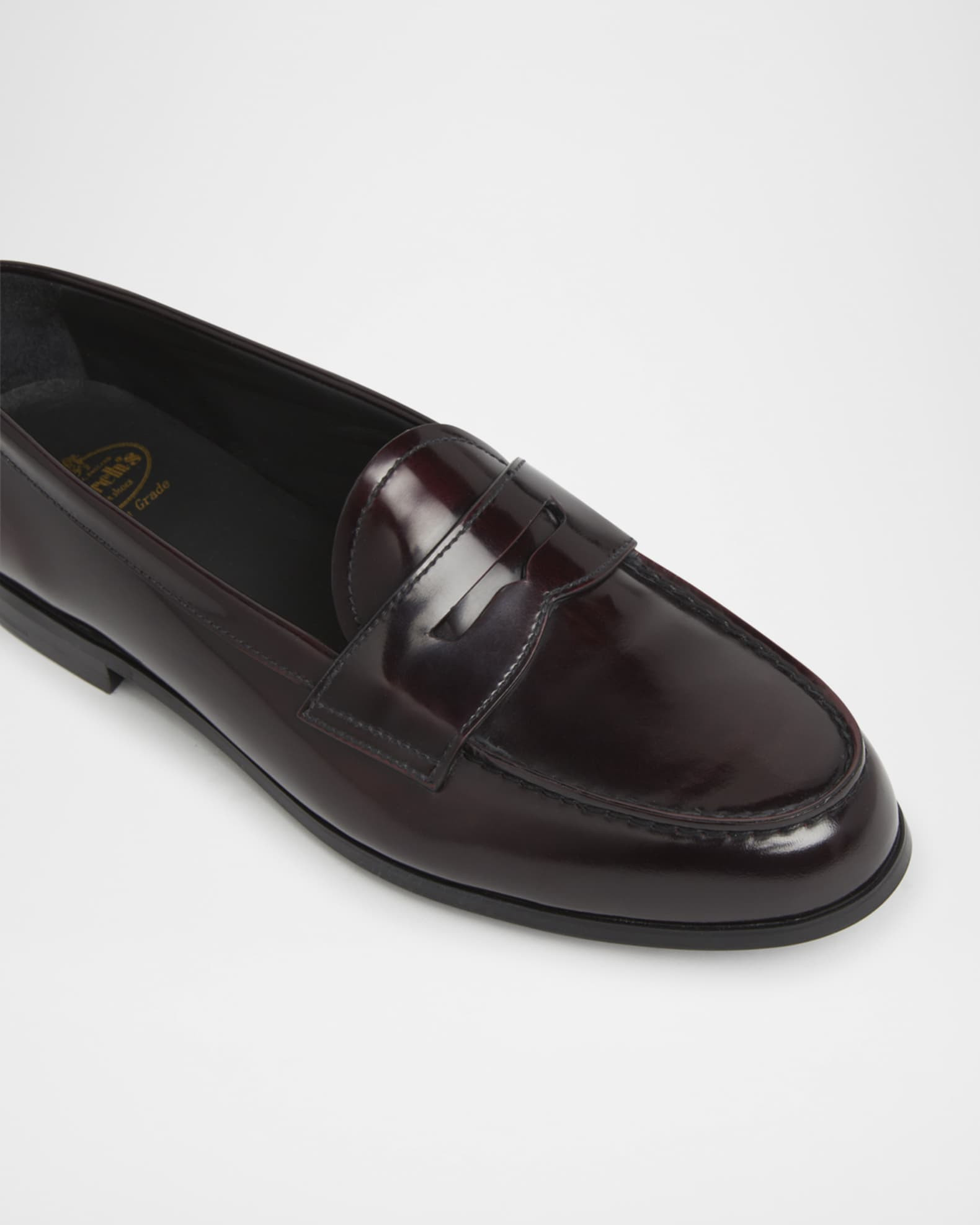Natalie Leather Penny Loafers | Neiman Marcus