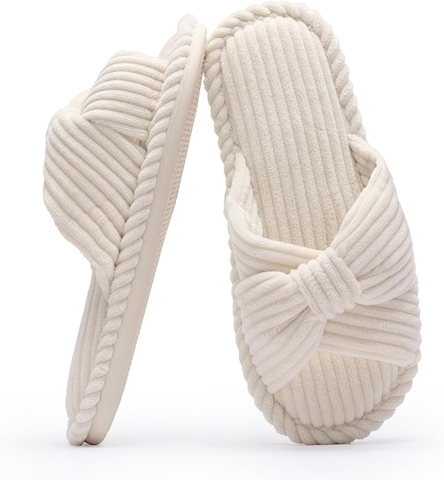 Chantomoo Slippers for Women Memory Foam House Womens Slipper Slides Home Bedroom Bathroom Spa Op... | Amazon (US)