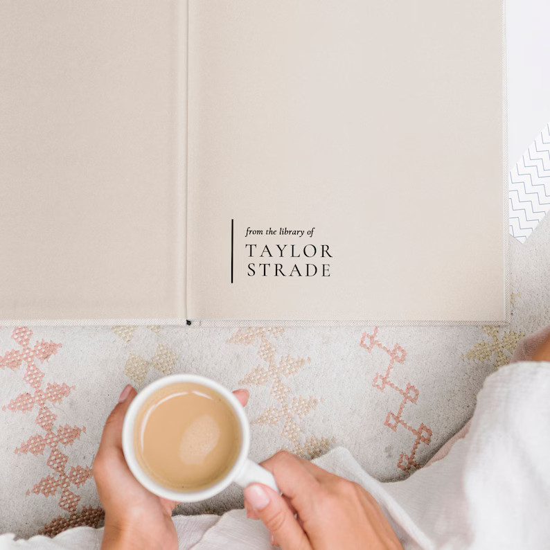 Custom Book Embosser, Minimal Personalized Library Embosser, From the Library of Embosser, Ex Lib... | Etsy (US)