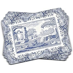Pimpernel Spode Blue Italian Placemats, Set of 4 | Amazon (US)