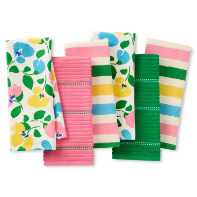 Kate Spade New York Painterly Bouquet & Bold Painterly Stripe Kitchen Towels | Wayfair North America