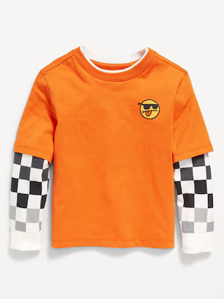Oversized Long-Sleeve 2-In-1 T-Shirt for Toddler Boys | Old Navy (US)