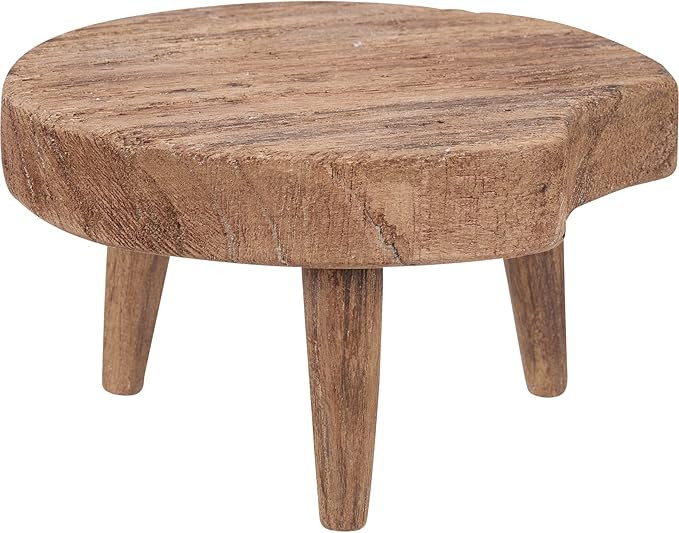 Rustic Wood Riser Stand, Farmhouse Home Decor, Rustic Coffee Table, Wood Stool for Bathroom, Plan... | Amazon (US)