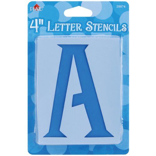 Plaid Letter Stencil Value Pack (4-Inch), 28874 Genie | Amazon (US)