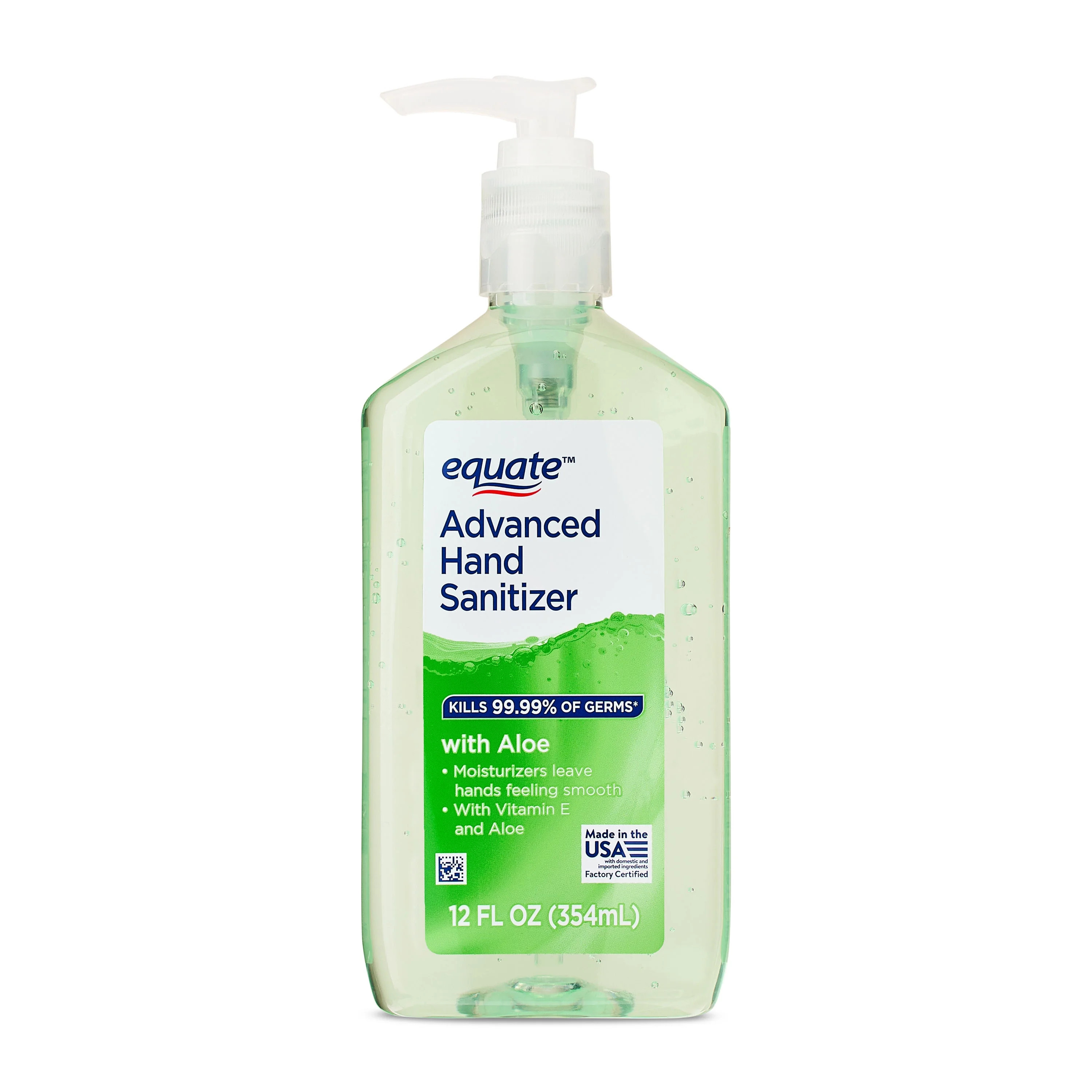 Equate Advanced Hand Sanitizer with Aloe, 12 fl oz | Walmart (US)