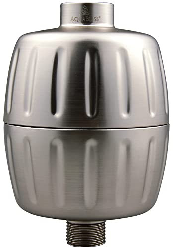 AquaBliss HEAVY DUTY Shower Filter – Latest Superior Advanced 30x Filtration - Universal Multi-Stage Shower Head Filter Reduces Chemicals, Chlorine & Odors - Brushed Nickel (SF500) | Amazon (US)