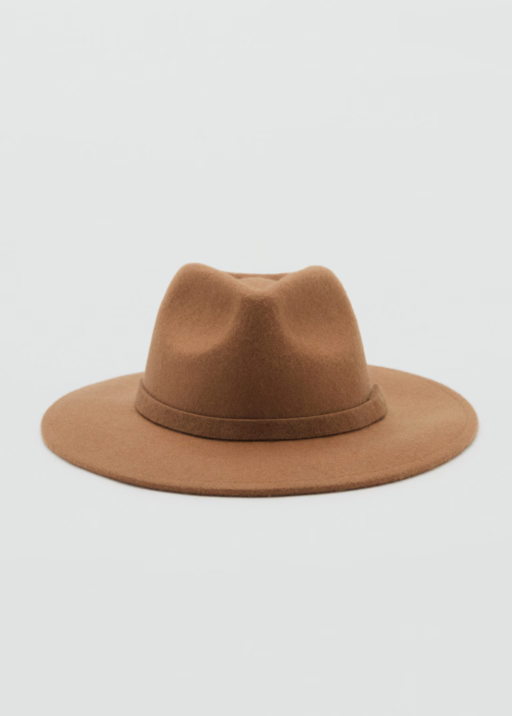 100% wool hat medium brown - Woman - One size - MANGO | Mango (US/MX/AU)