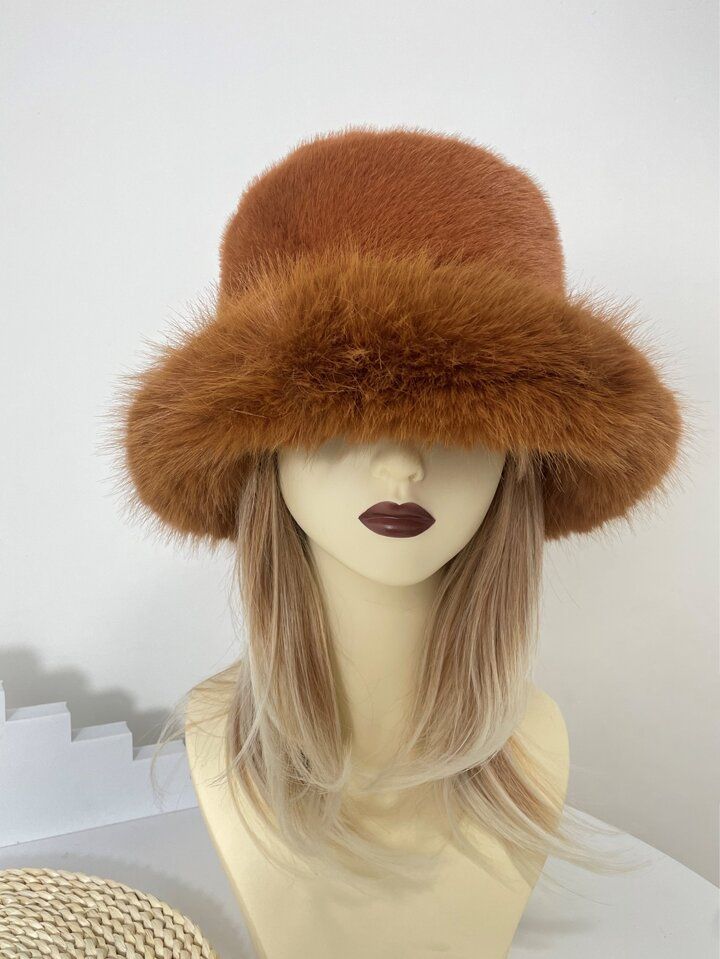 Solid Fuzzy Bucket Hat | SHEIN
