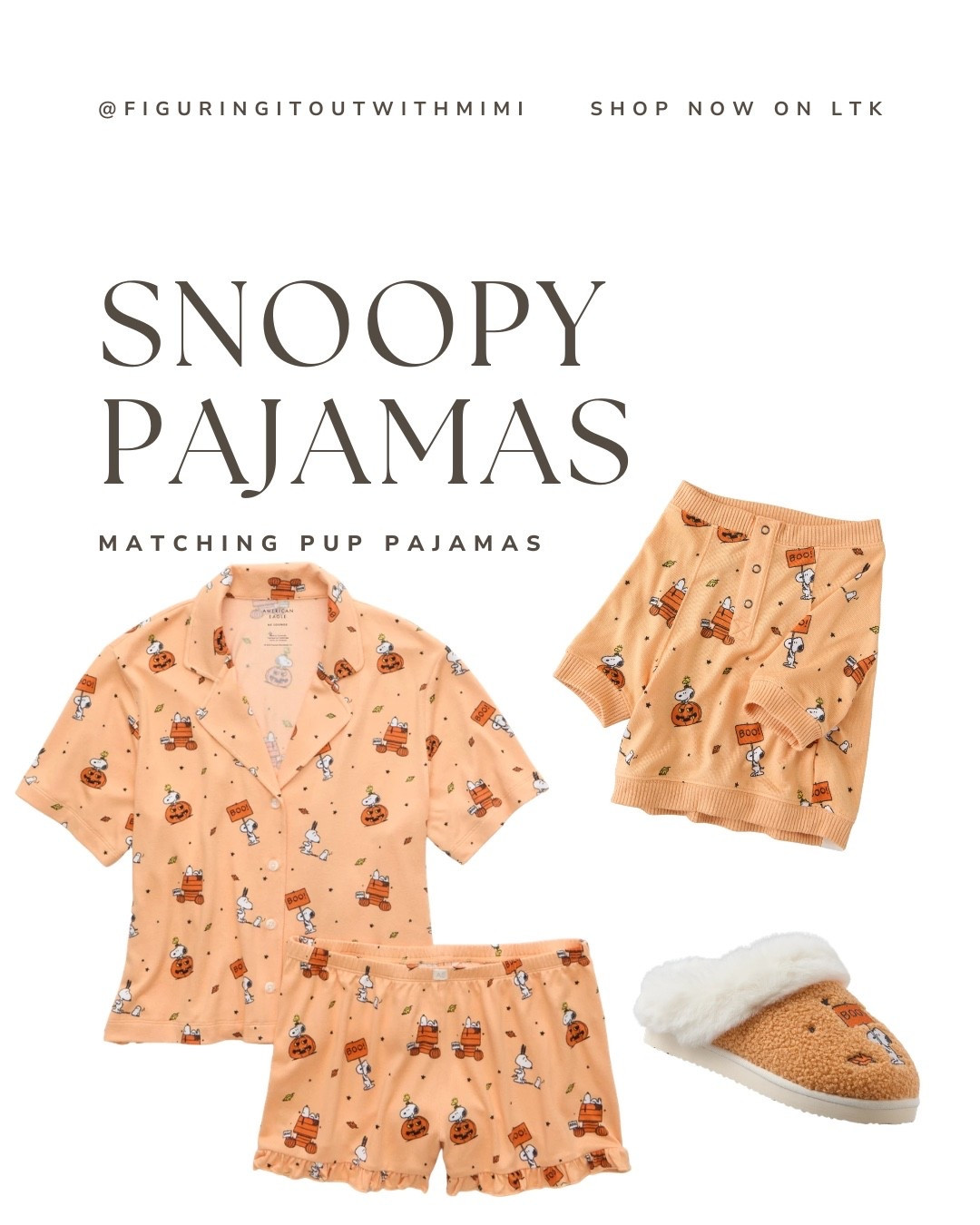 Snoopy themed fall pajamas! Matching pjs available for your pup too! 


#fall #spookyseason #pajamas #sleepwear #snoopy #dogs

#LTKSeasonal #LTKootd #LTKgrwm