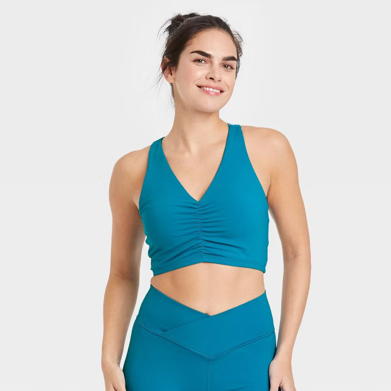 Women's Cinch-Front Racerback Bra - JoyLab™ | Target