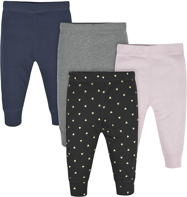 Gerber Baby Girls' 4-Pack Pants | Amazon (US)