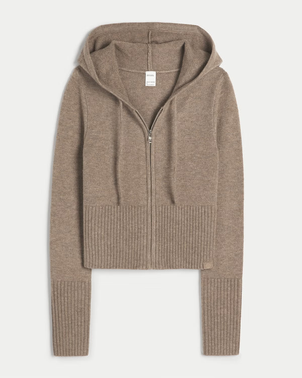 Gilly Hicks Sweater-Knit Zip-Up Hoodie | Hollister (US)