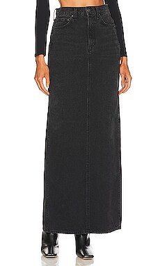 GRLFRND Amara Maxi Pencil Skirt with Back Slit in Loleta from Revolve.com | Revolve Clothing (Global)