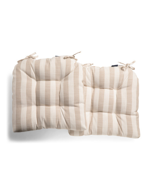 2pk Indoor Outdoor Marina Tufted Chair Pads | TJ Maxx