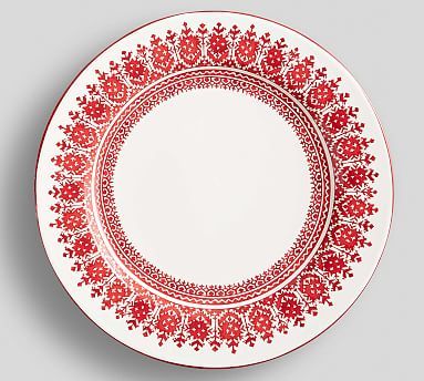 Tahoe Fair Isle Stoneware Dinner Plates - Set of 4 | Pottery Barn (US)