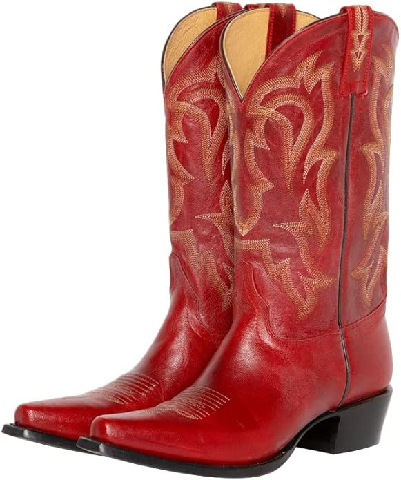 LISHAN Women's Western Boots Cowboy Cowgirl Boots | Amazon (US)