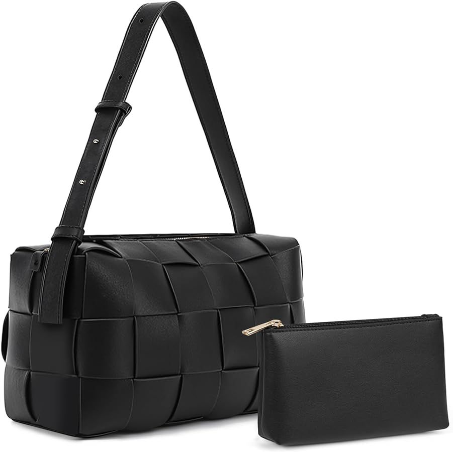 Quilted Crossbody Bags for Women, Nylon Crossbody Purse For Women, Trendy Shoulder Handbag Quilte... | Amazon (US)