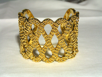 ...LILLY PULITZER...Wide Gold Tone Criss-Cross Design Cuff Bracelet... | eBay | eBay US