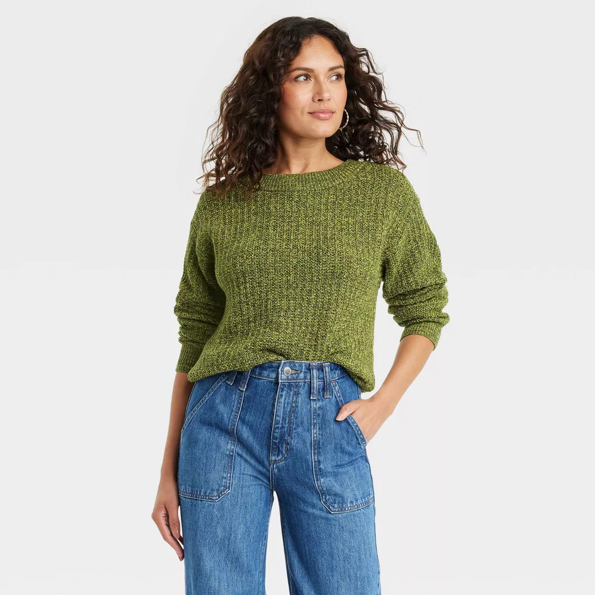 Women's Crewneck Cotton Pullover Sweater - Universal Thread™ | Target