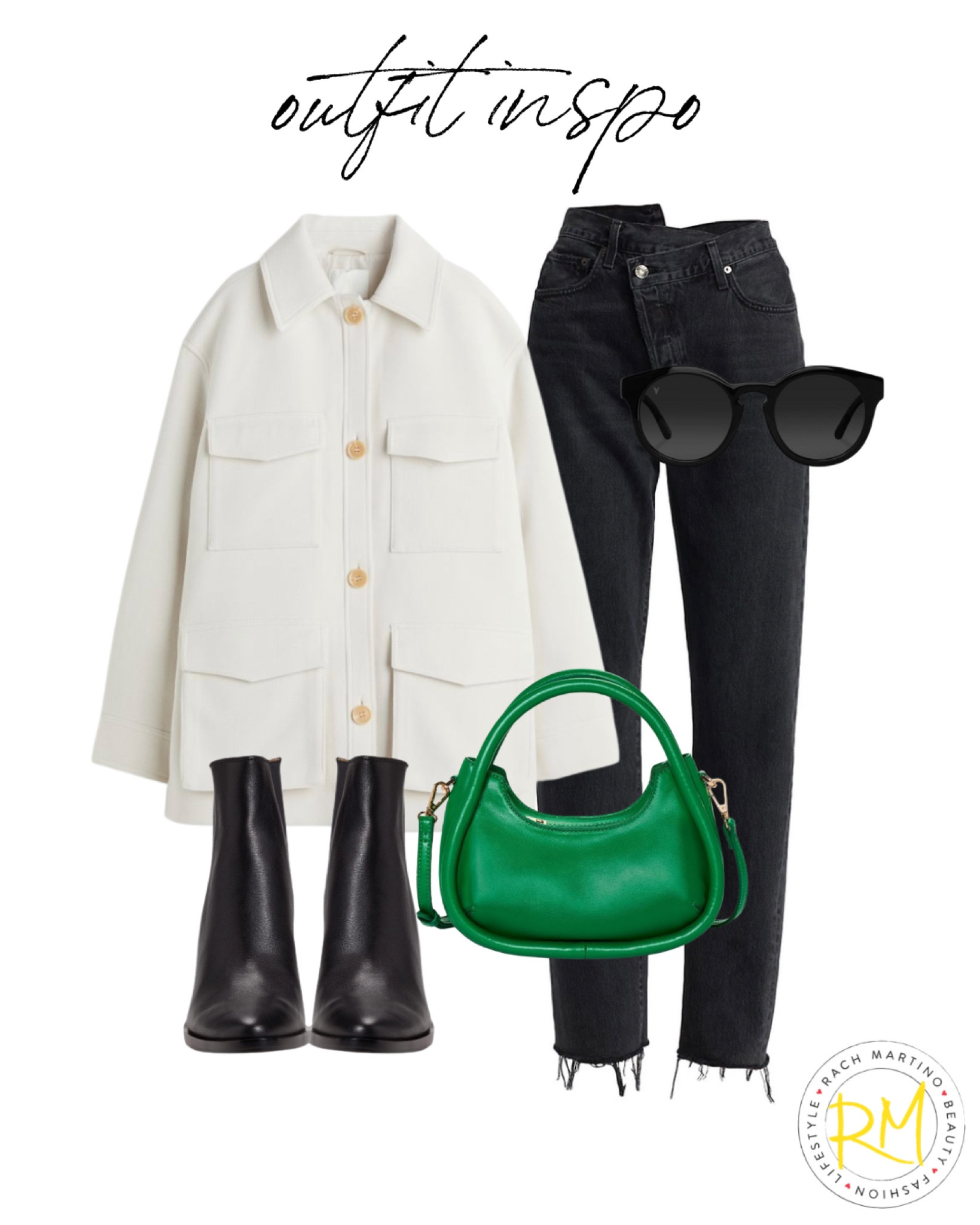 Shacket oversized button down black denim pop of color bag casual Friday  

#LTKunder50 #LTKsalealert #LTKstyletip