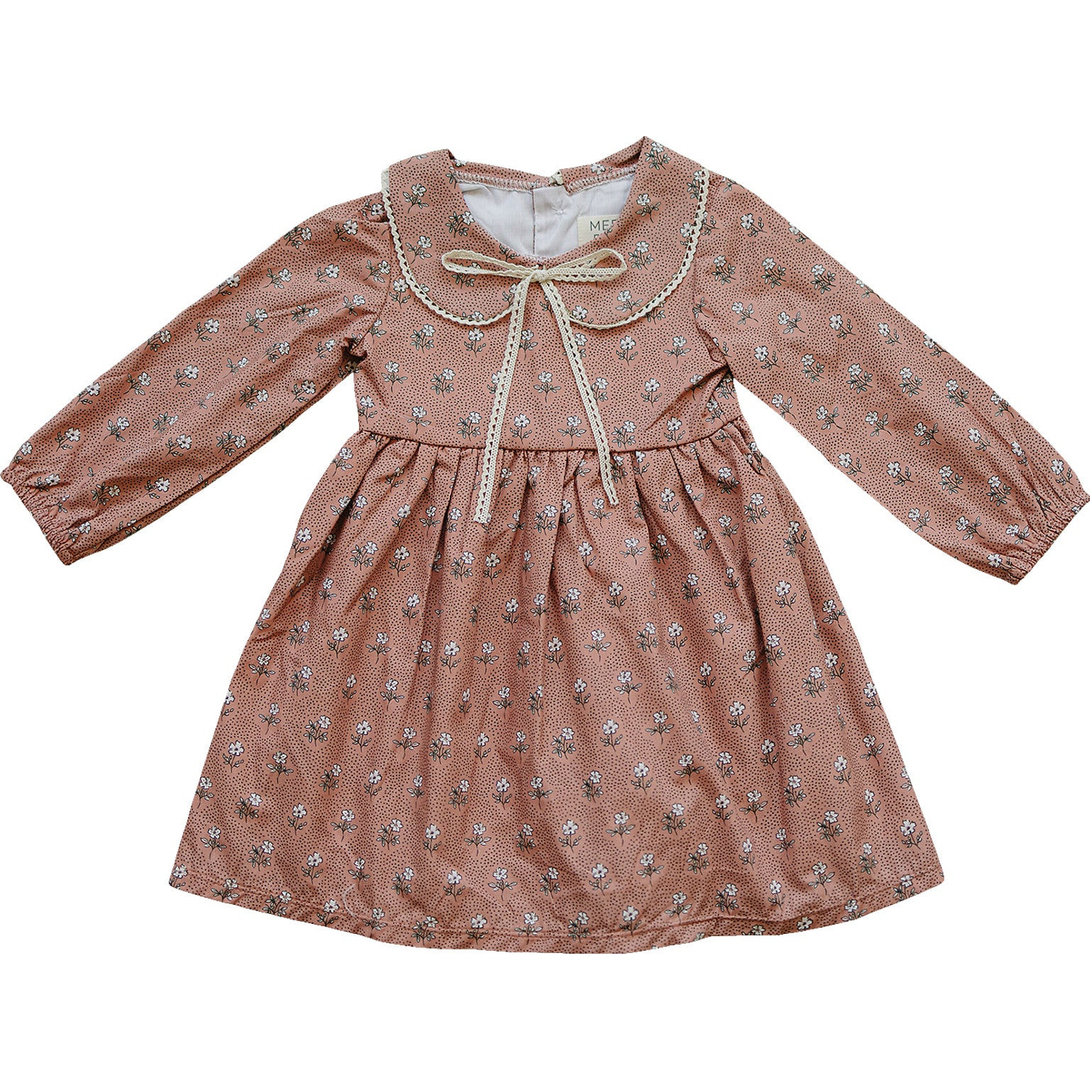 Vintage Pink Floral Dress | Mebie Baby