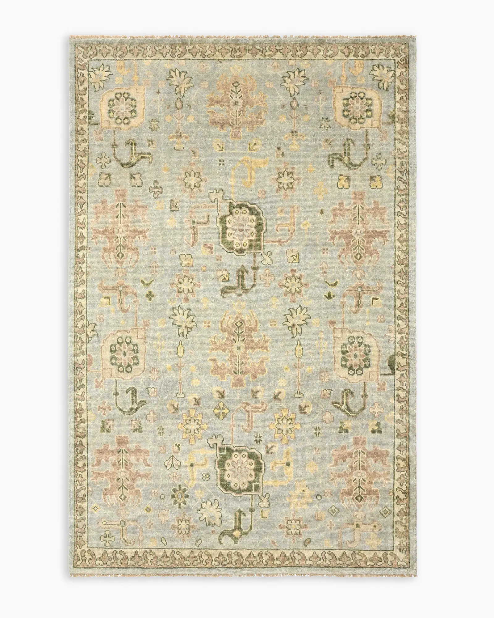Saoirse Hand-Knotted Wool Rug in Tan | Quince