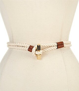 Lauren Ralph Lauren 0.75 Medium Cotton Rope Belt - S | Dillard's